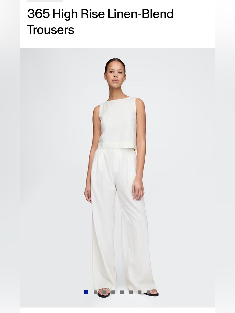 18 TALL GAP pleated linen pants